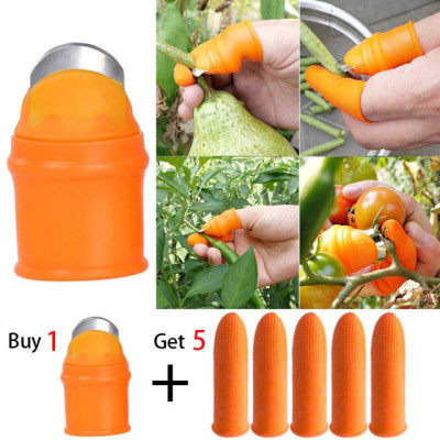 Silicone Finger Protector for vegetables cutting (6 Pieces) 1 Set