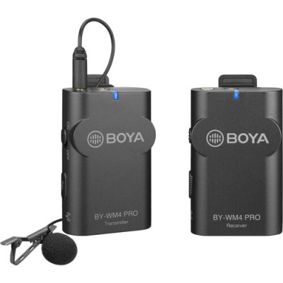 Boya BY-WM4 PRO Digital Camera-Mount Wireless Omni Lavalier Microphone System